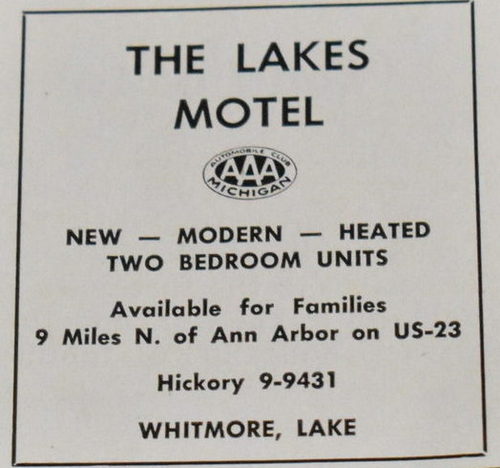Lakes Motel - Old Print Ad (newer photo)